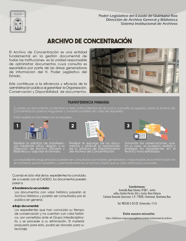 Imagen Triptico de Concentración